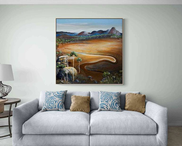 Original Abstract Landscape Painting by Tania Chanter