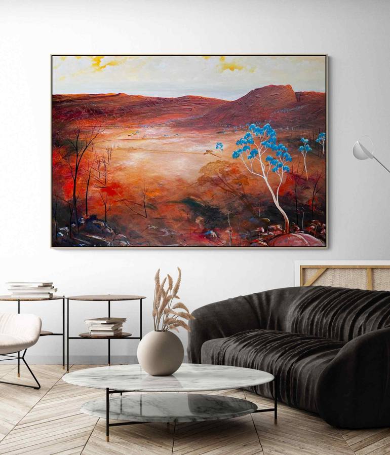 Original Abstract Landscape Painting by Tania Chanter