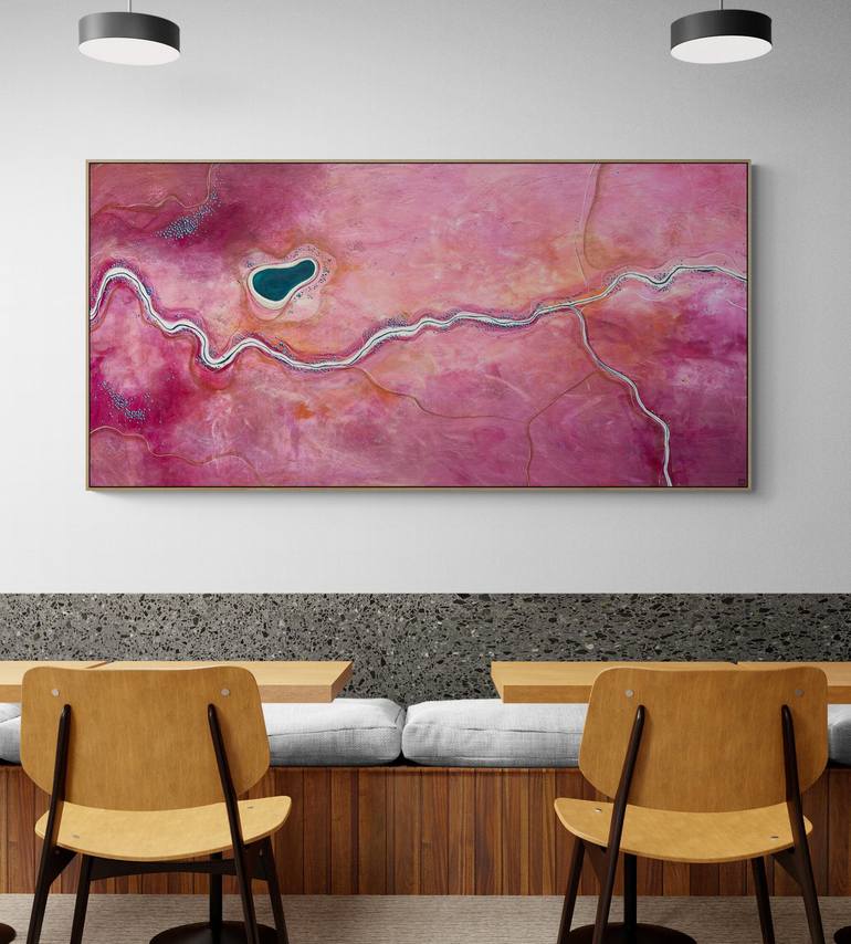 Original Abstract Aerial Painting by Tania Chanter