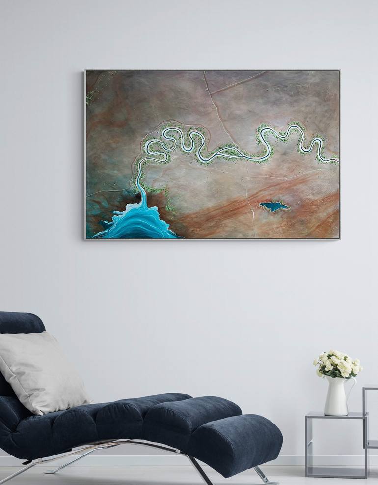 Original Abstract Aerial Painting by Tania Chanter