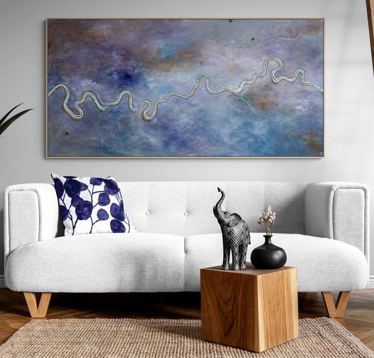 Original Abstract Aerial Painting by Tania Chanter