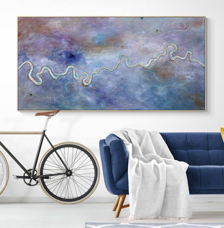 Original Abstract Aerial Painting by Tania Chanter