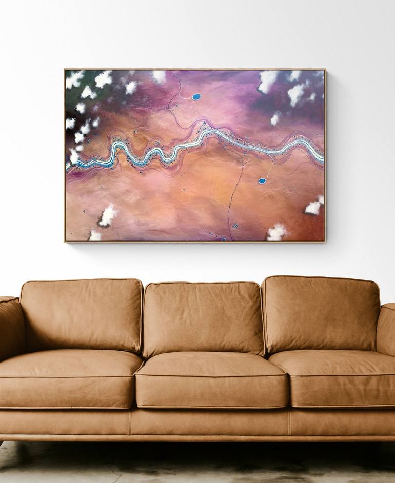 Original Abstract Aerial Painting by Tania Chanter