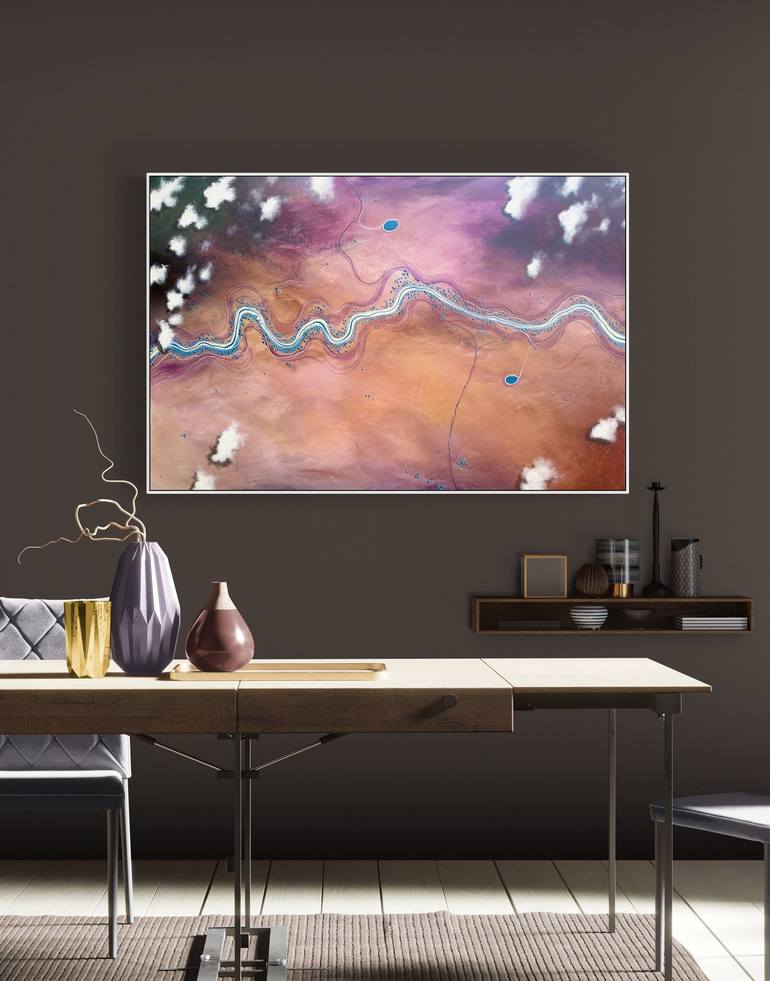 Original Abstract Aerial Painting by Tania Chanter