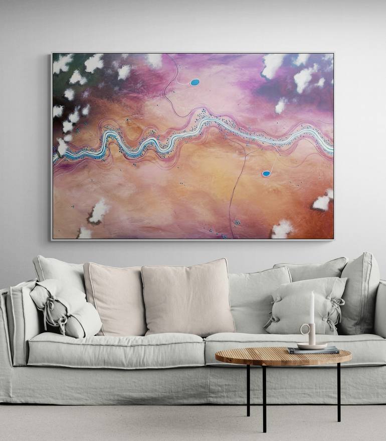 Original Abstract Aerial Painting by Tania Chanter