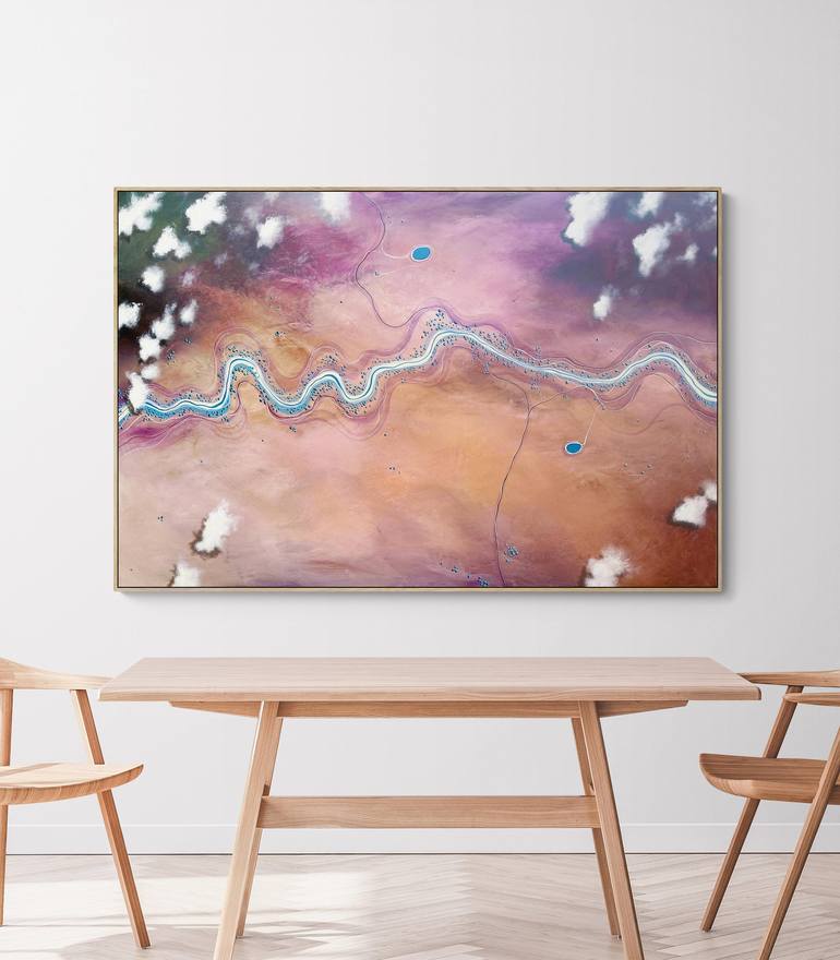 Original Abstract Aerial Painting by Tania Chanter