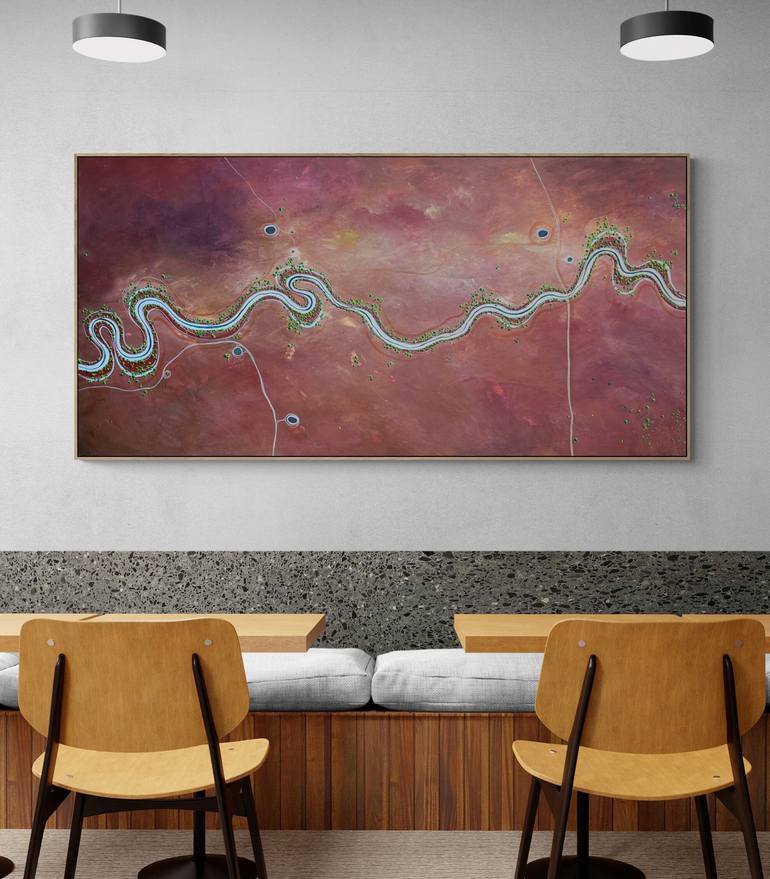 Original Abstract Aerial Painting by Tania Chanter