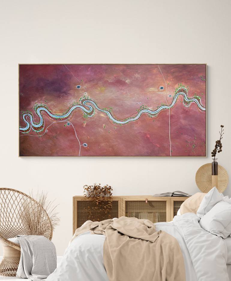 Original Abstract Aerial Painting by Tania Chanter