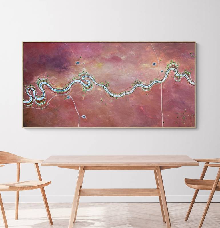 Original Abstract Aerial Painting by Tania Chanter