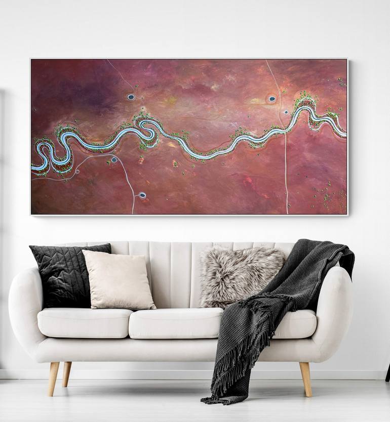 Original Abstract Aerial Painting by Tania Chanter