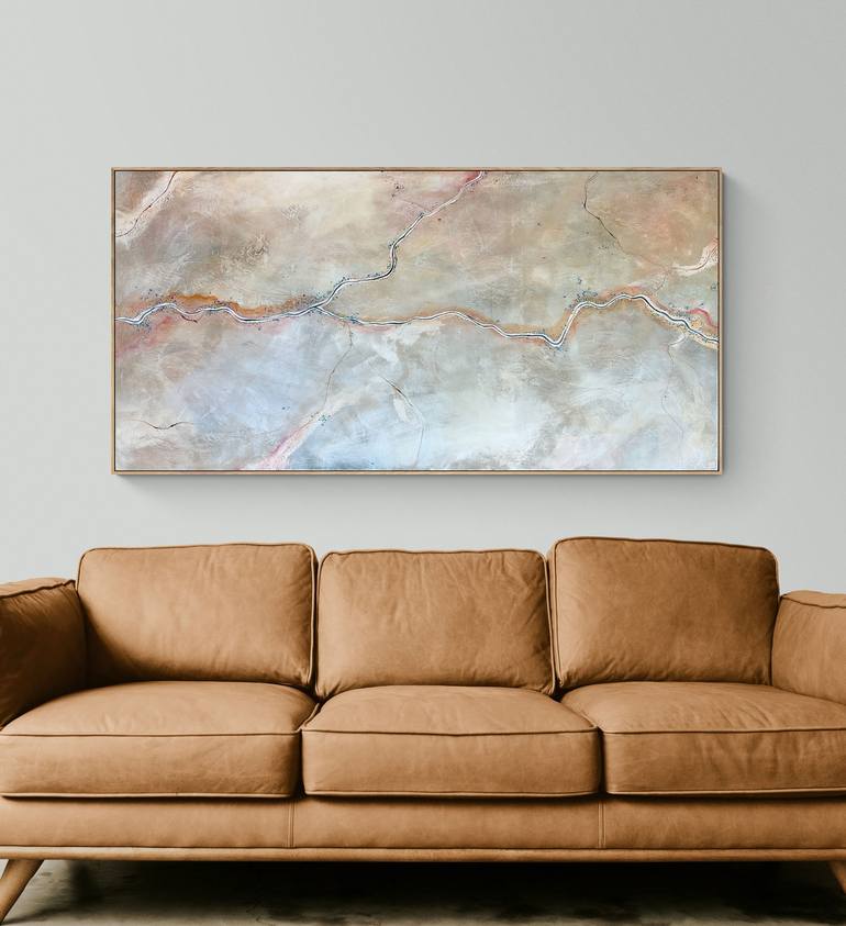 Original Abstract Aerial Painting by Tania Chanter