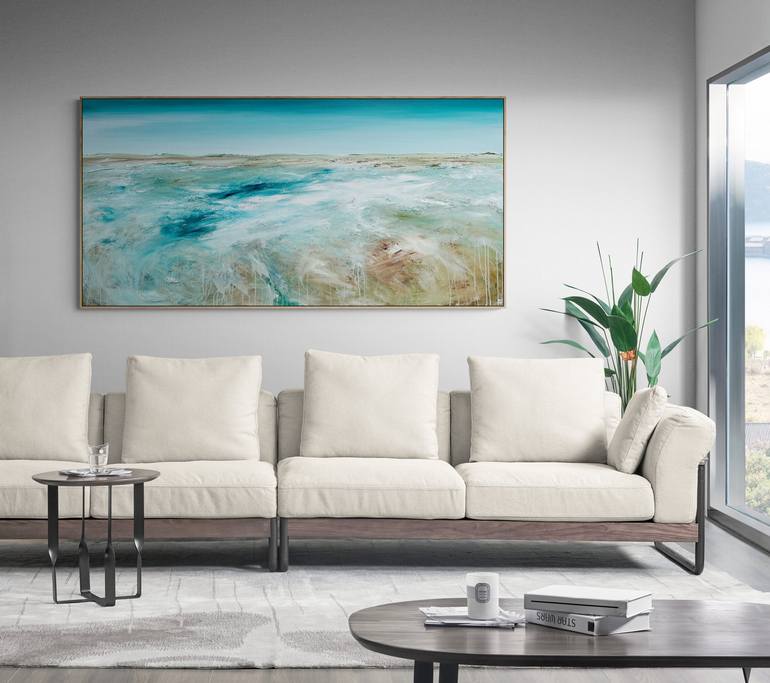 Original Abstract Seascape Painting by Tania Chanter