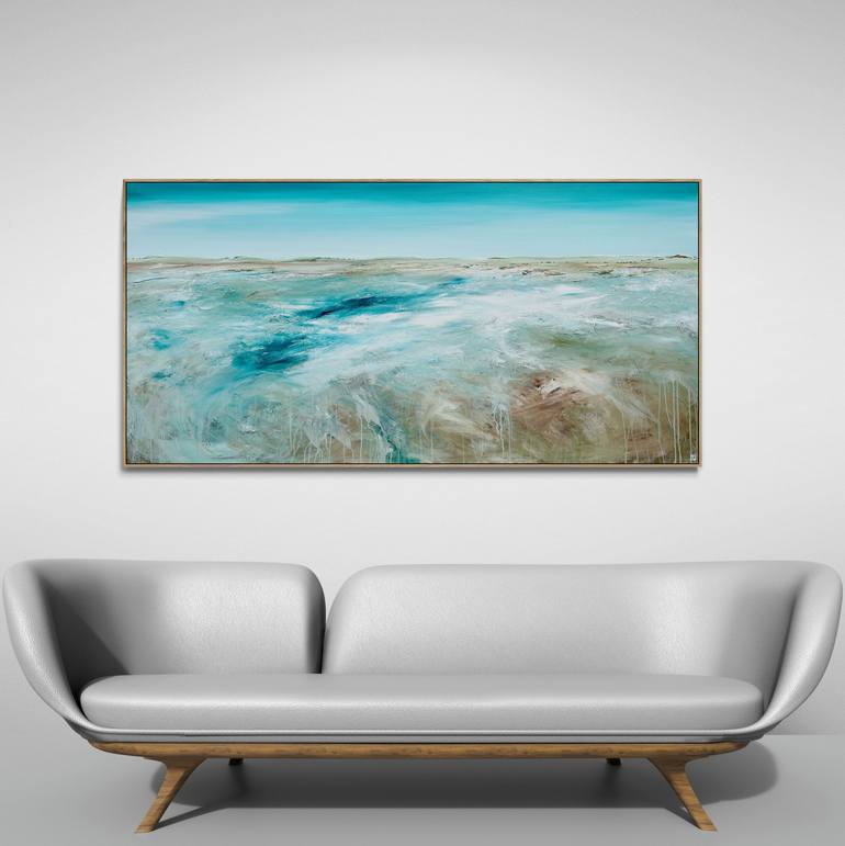 Original Abstract Seascape Painting by Tania Chanter