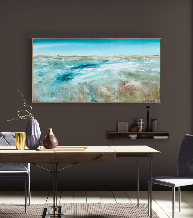 Original Abstract Seascape Painting by Tania Chanter