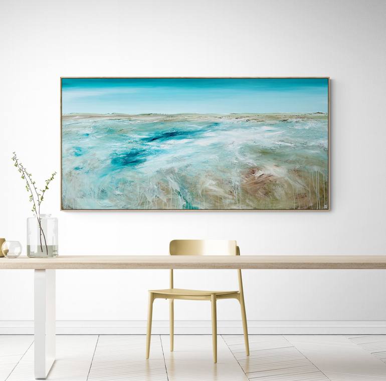 Original Abstract Seascape Painting by Tania Chanter