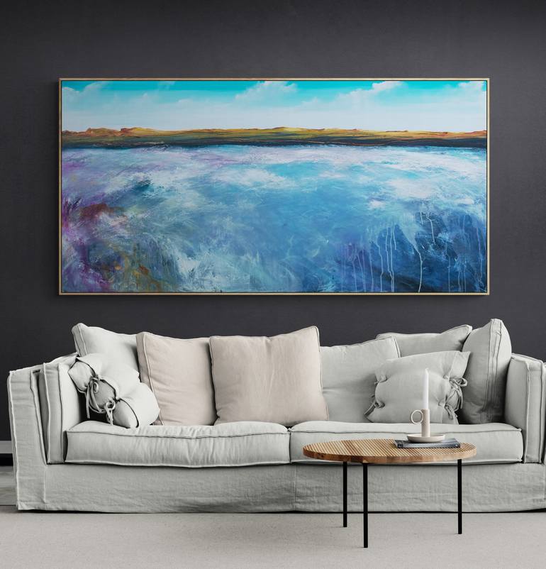Original Abstract Beach Painting by Tania Chanter