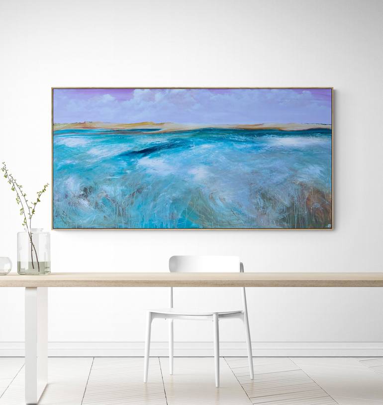 Original Abstract Seascape Painting by Tania Chanter