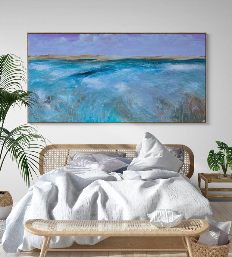 Original Abstract Seascape Painting by Tania Chanter