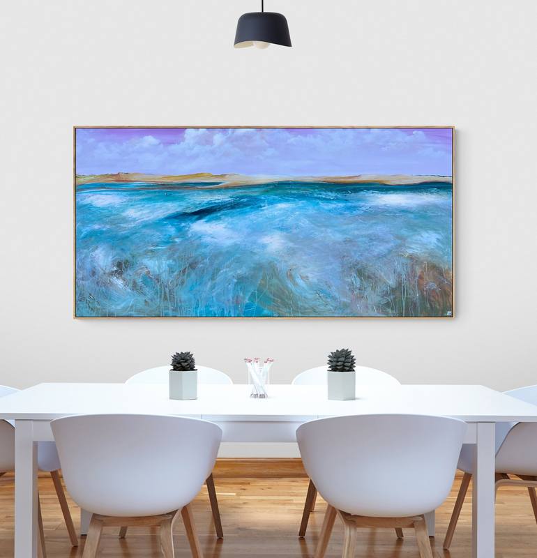 Original Abstract Seascape Painting by Tania Chanter