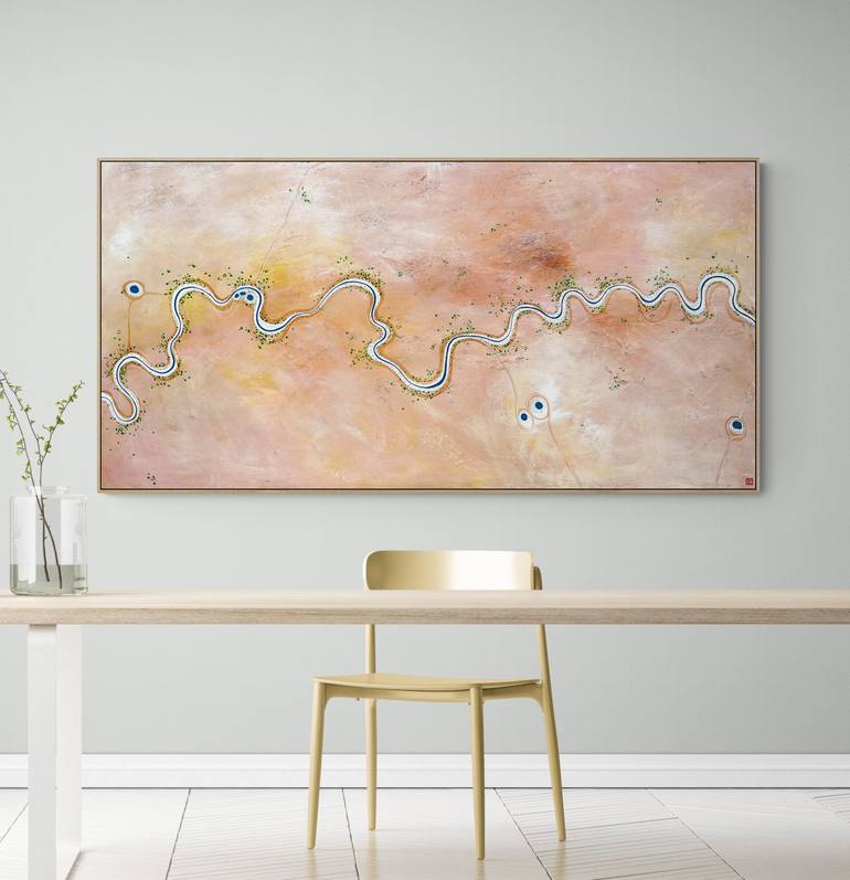 Original Abstract Aerial Painting by Tania Chanter