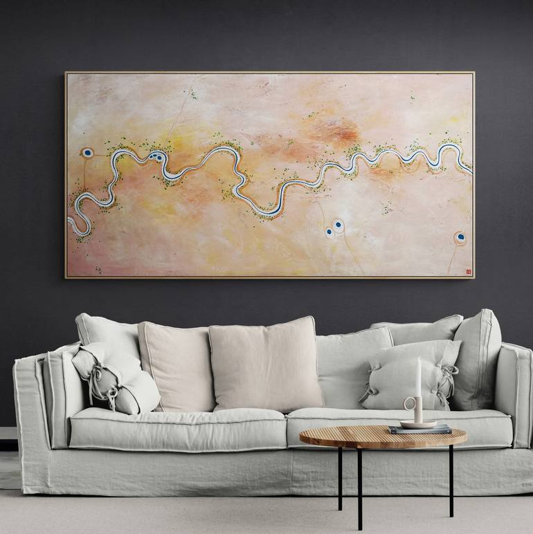 Original Abstract Aerial Painting by Tania Chanter