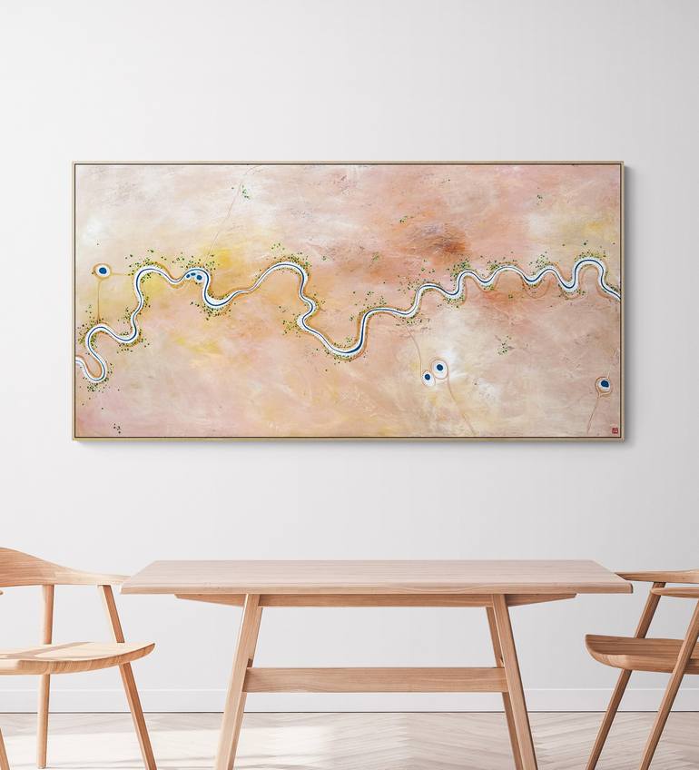 Original Abstract Aerial Painting by Tania Chanter