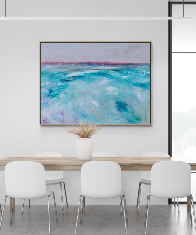 Original Abstract Seascape Painting by Tania Chanter