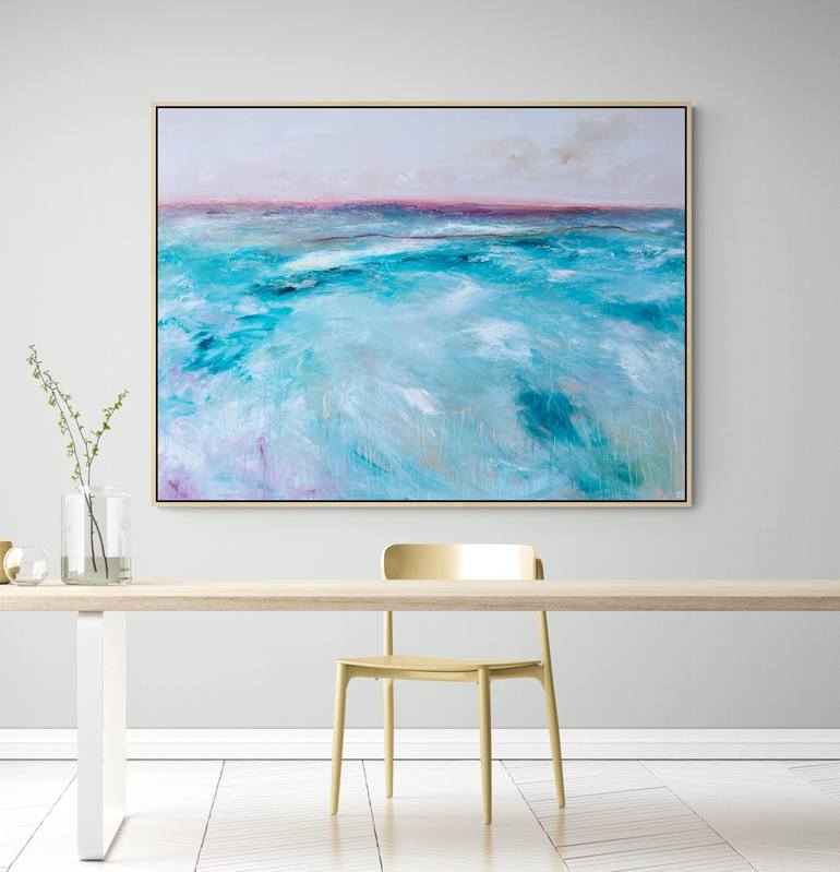 Original Abstract Seascape Painting by Tania Chanter