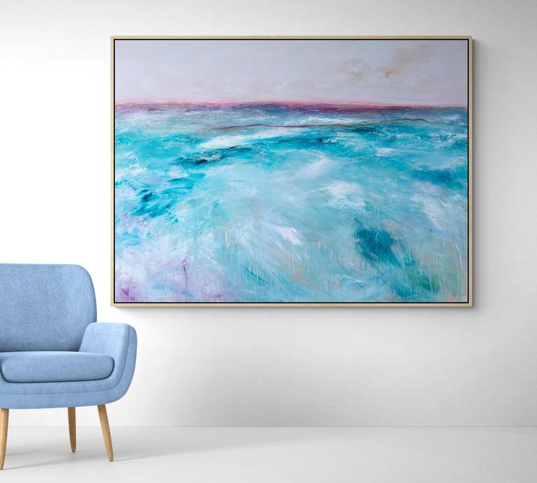 Original Abstract Seascape Painting by Tania Chanter