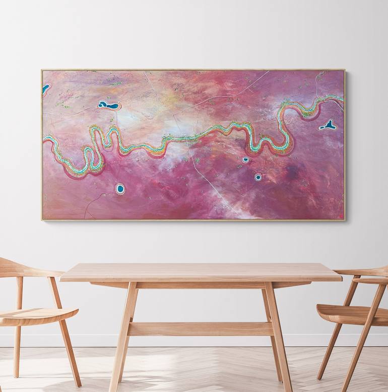 Original Abstract Aerial Painting by Tania Chanter