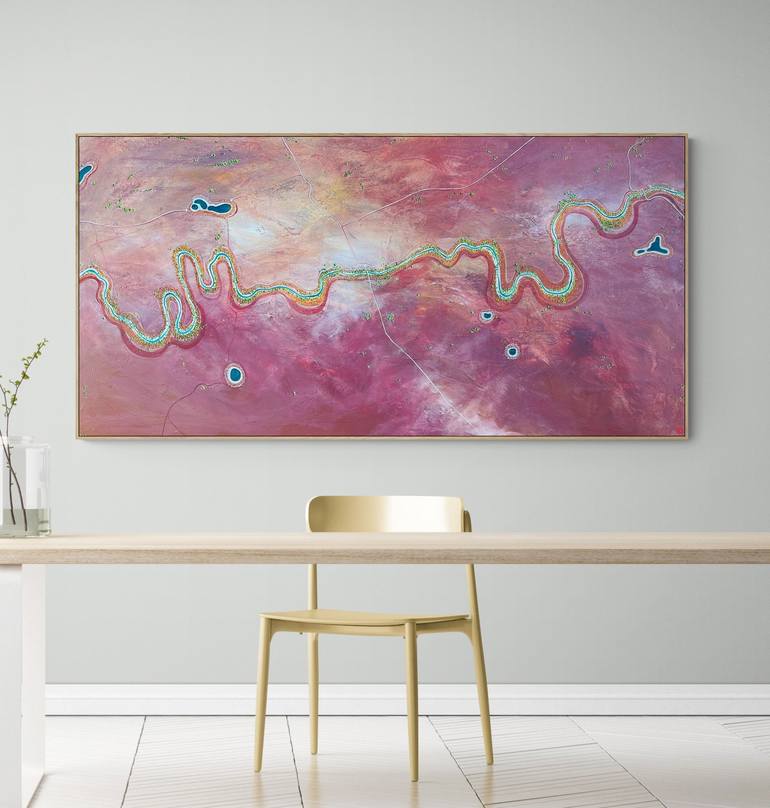 Original Abstract Aerial Painting by Tania Chanter