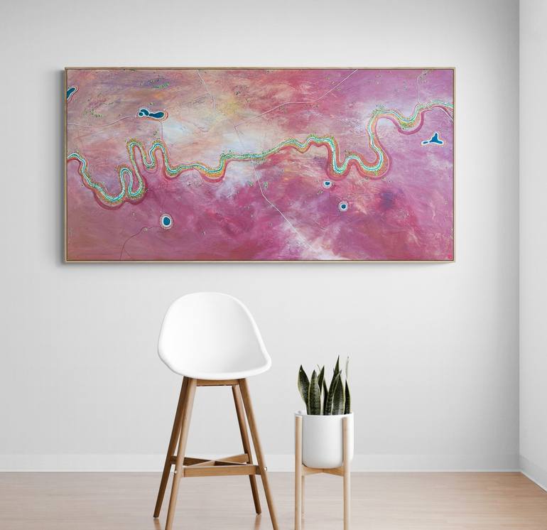 Original Abstract Aerial Painting by Tania Chanter