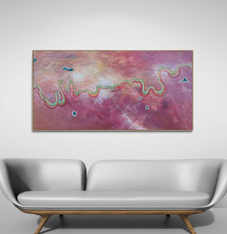 Original Abstract Aerial Painting by Tania Chanter