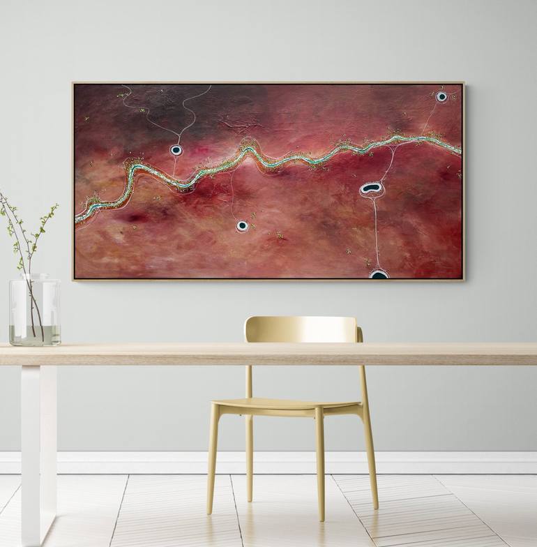 Original Abstract Aerial Painting by Tania Chanter