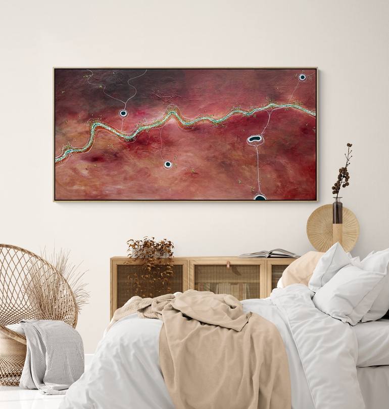 Original Abstract Aerial Painting by Tania Chanter