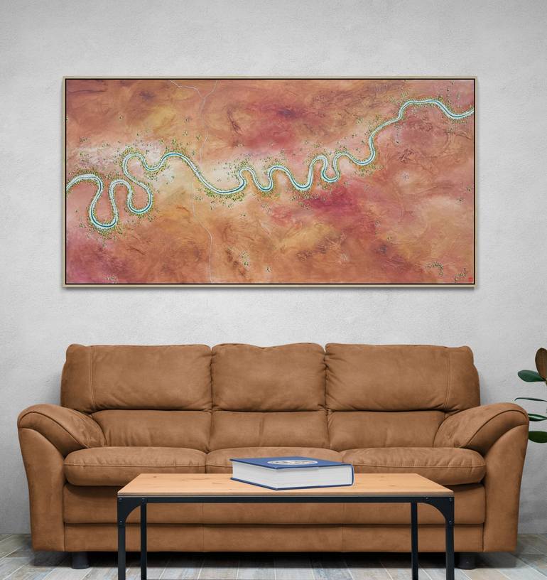 Original Abstract Aerial Painting by Tania Chanter