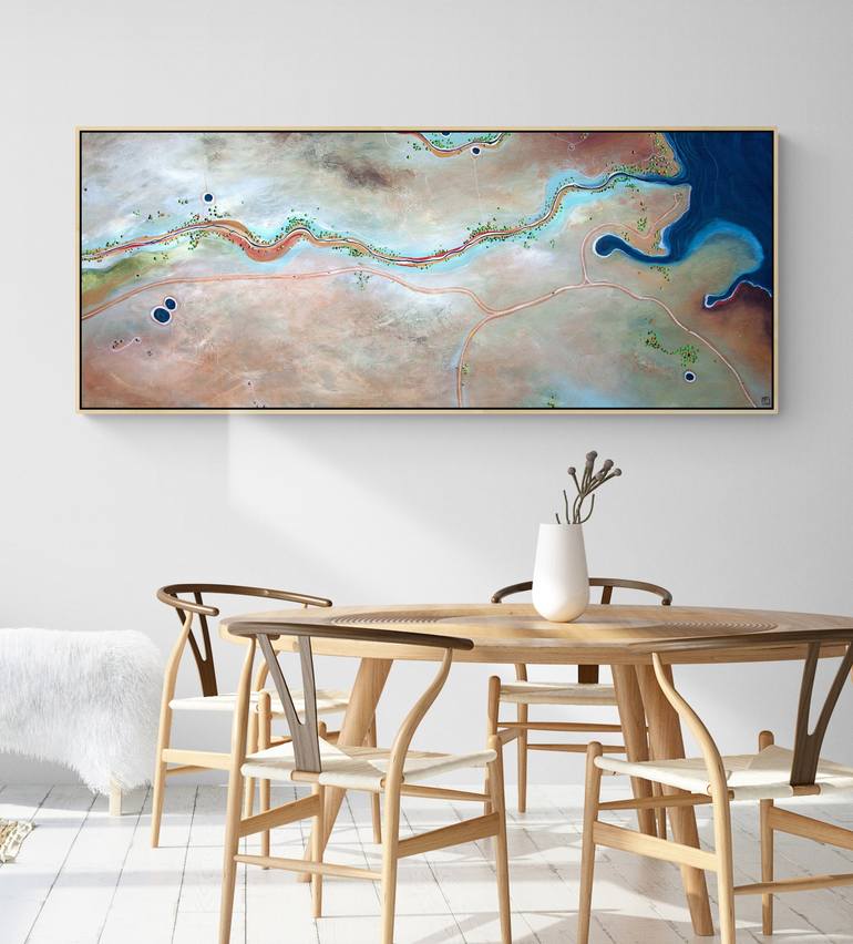 Original Abstract Aerial Painting by Tania Chanter