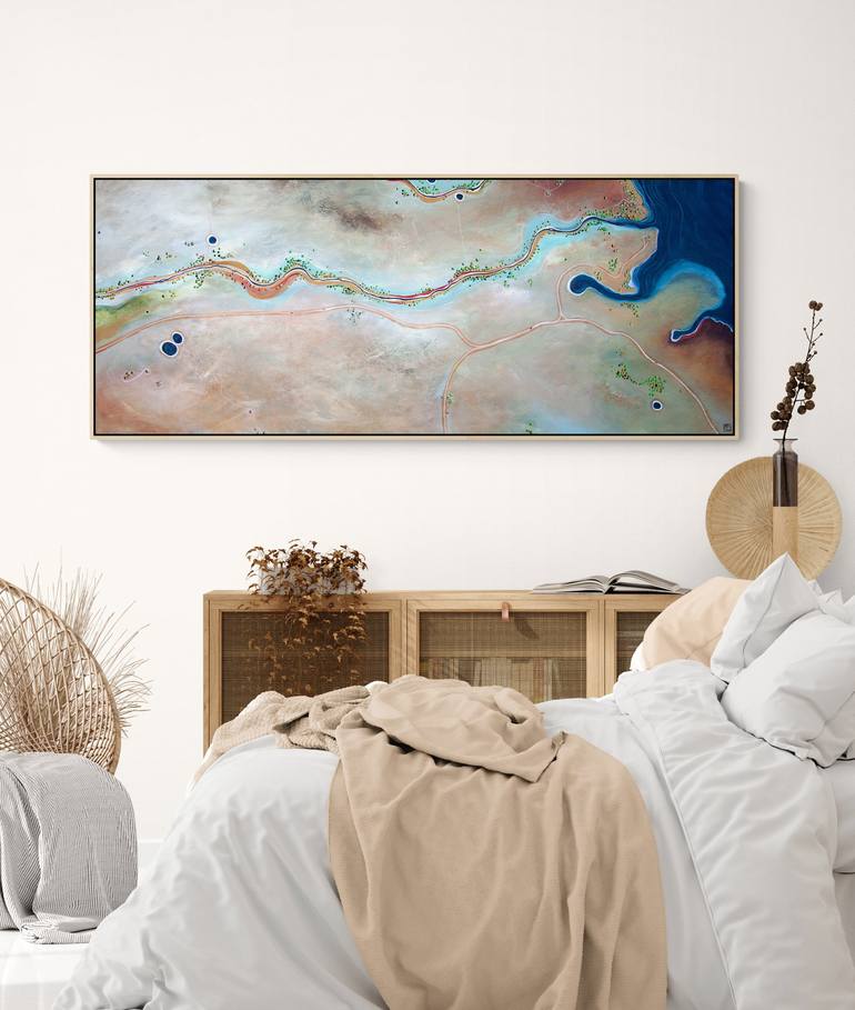 Original Abstract Aerial Painting by Tania Chanter