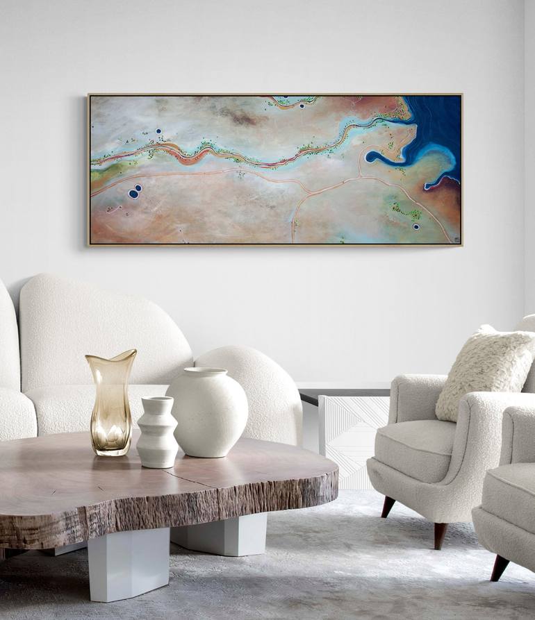 Original Abstract Aerial Painting by Tania Chanter