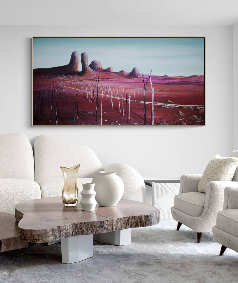 Original Abstract Landscape Painting by Tania Chanter