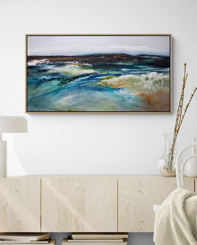 Original Abstract Seascape Painting by Tania Chanter