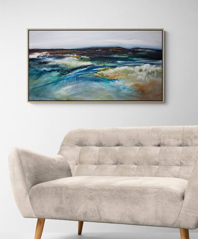 Original Abstract Seascape Painting by Tania Chanter