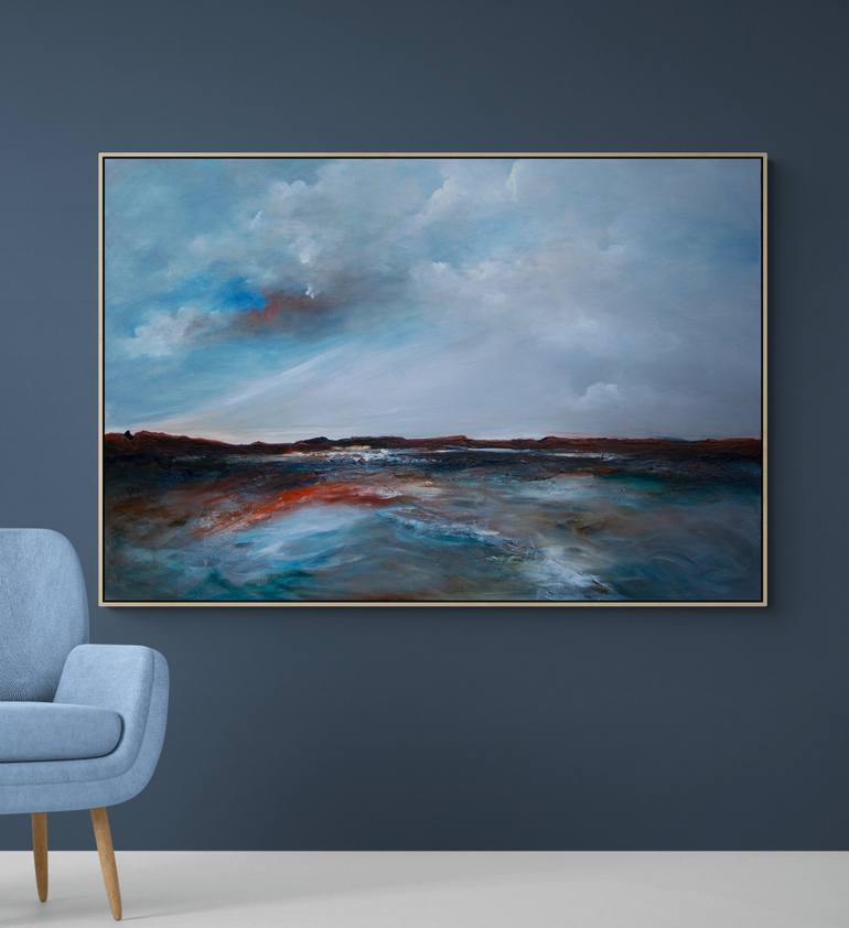 Original Abstract Seascape Painting by Tania Chanter