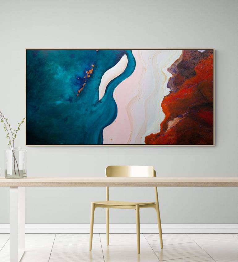 Original Abstract Seascape Painting by Tania Chanter