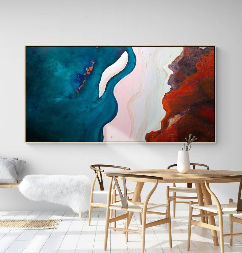 Original Abstract Seascape Painting by Tania Chanter