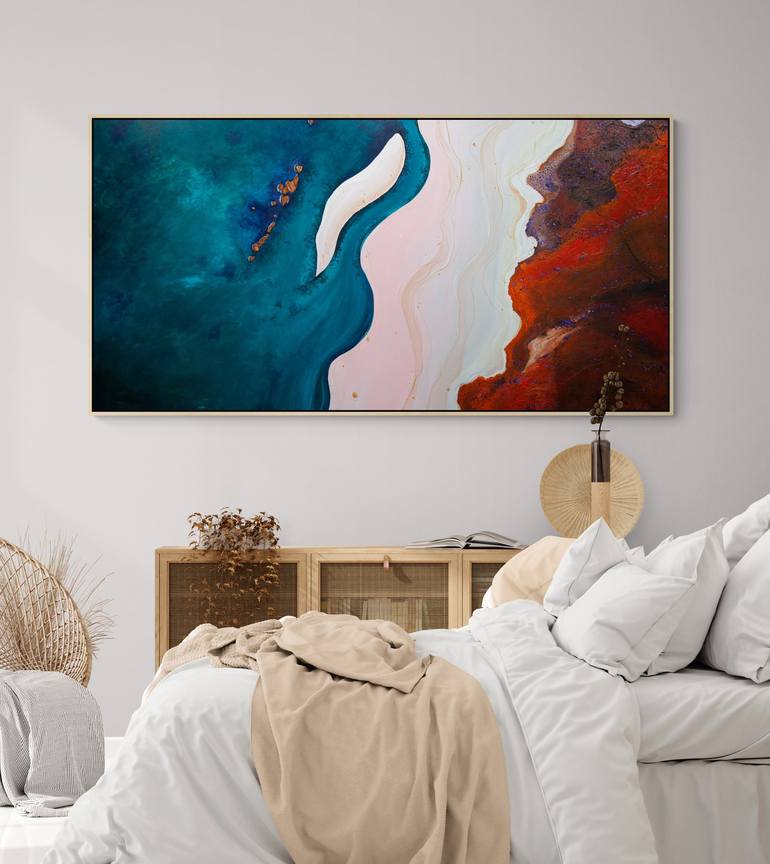 Original Abstract Seascape Painting by Tania Chanter