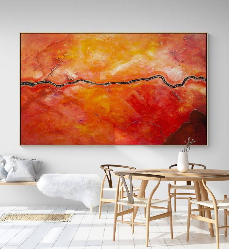 Original Abstract Aerial Painting by Tania Chanter