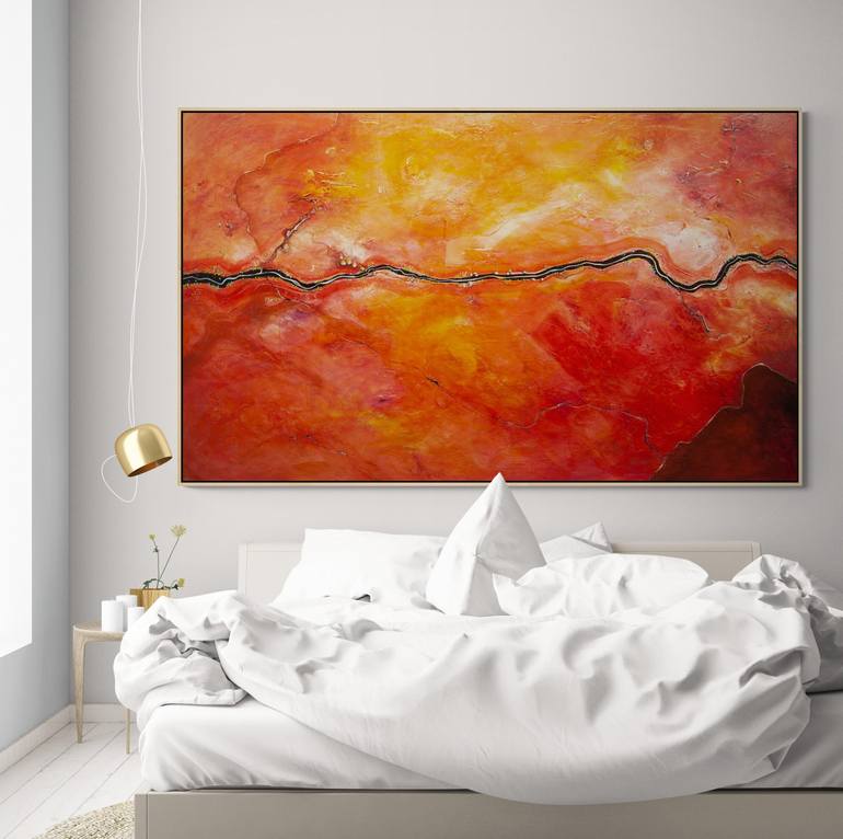 Original Abstract Aerial Painting by Tania Chanter