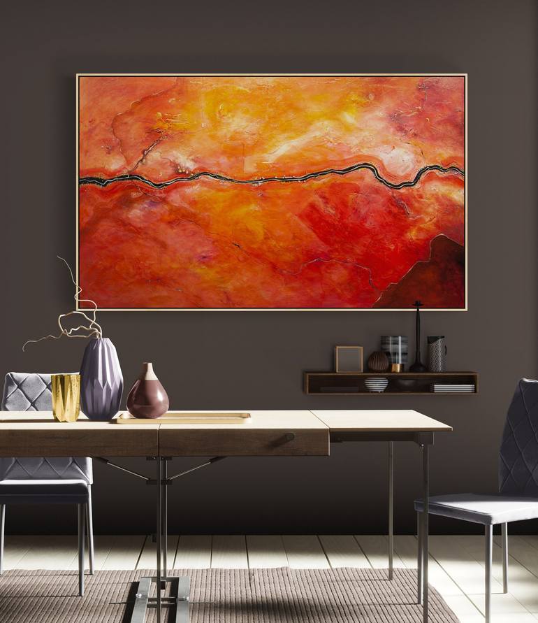 Original Abstract Aerial Painting by Tania Chanter