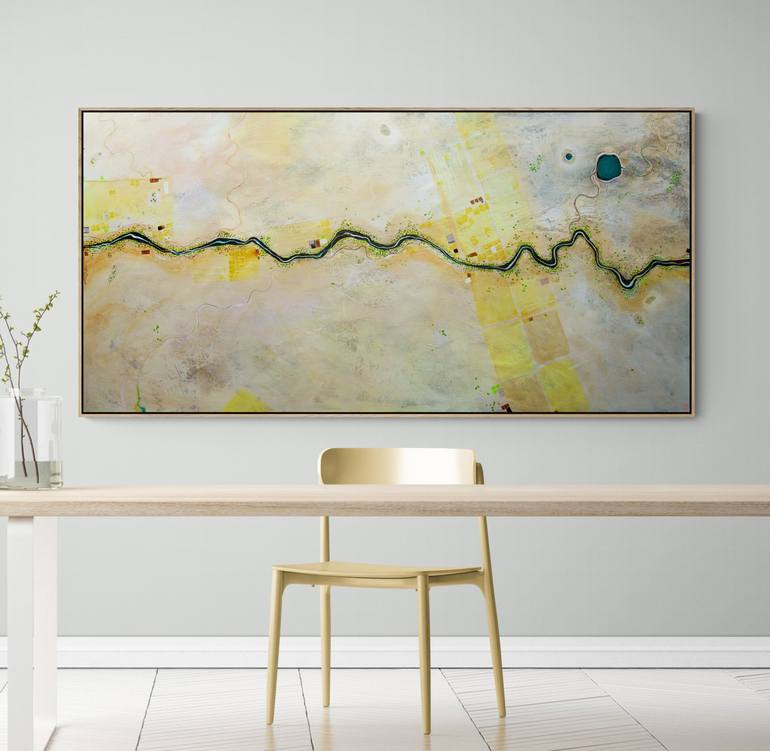 Original Abstract Aerial Painting by Tania Chanter